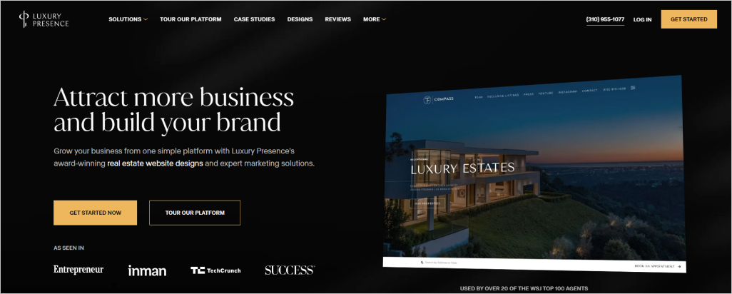Luxury Presence homepage