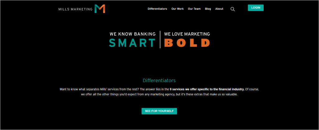 Mills Marketing Homepage