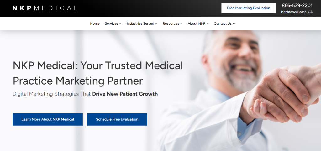 NKP Medical homepage