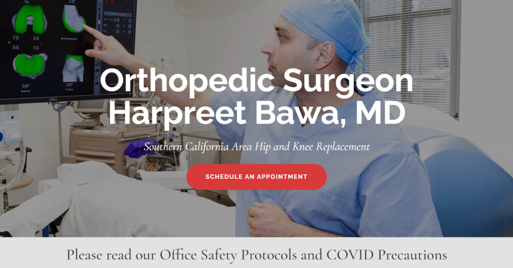Bawa Orthopedic homepage