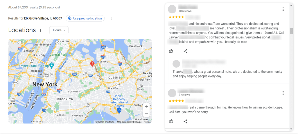 revire example (we can use our client's reviews)